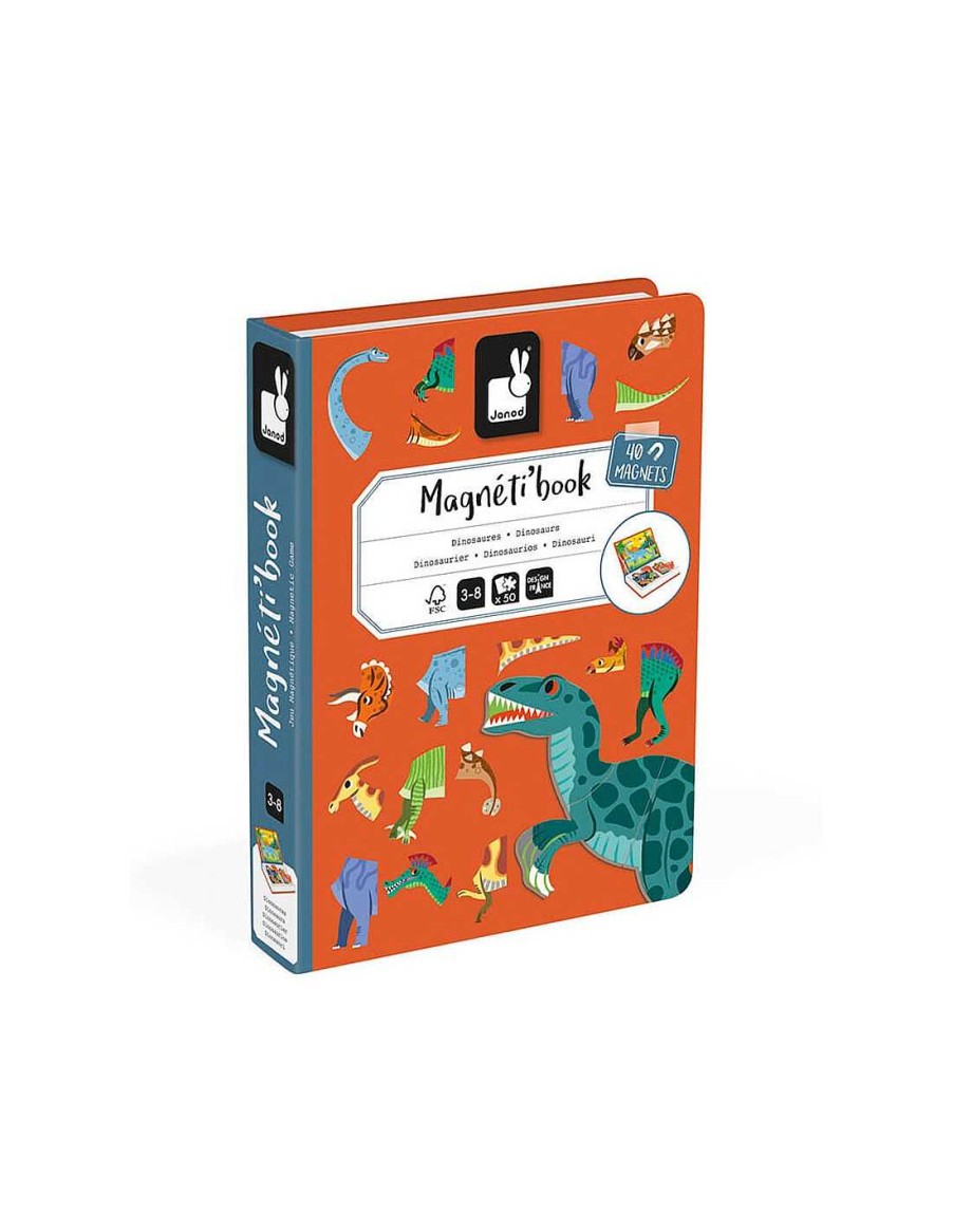 Juegos Y Juguetes Janod Puzzles | Magnetibook Dinosaurios Janod