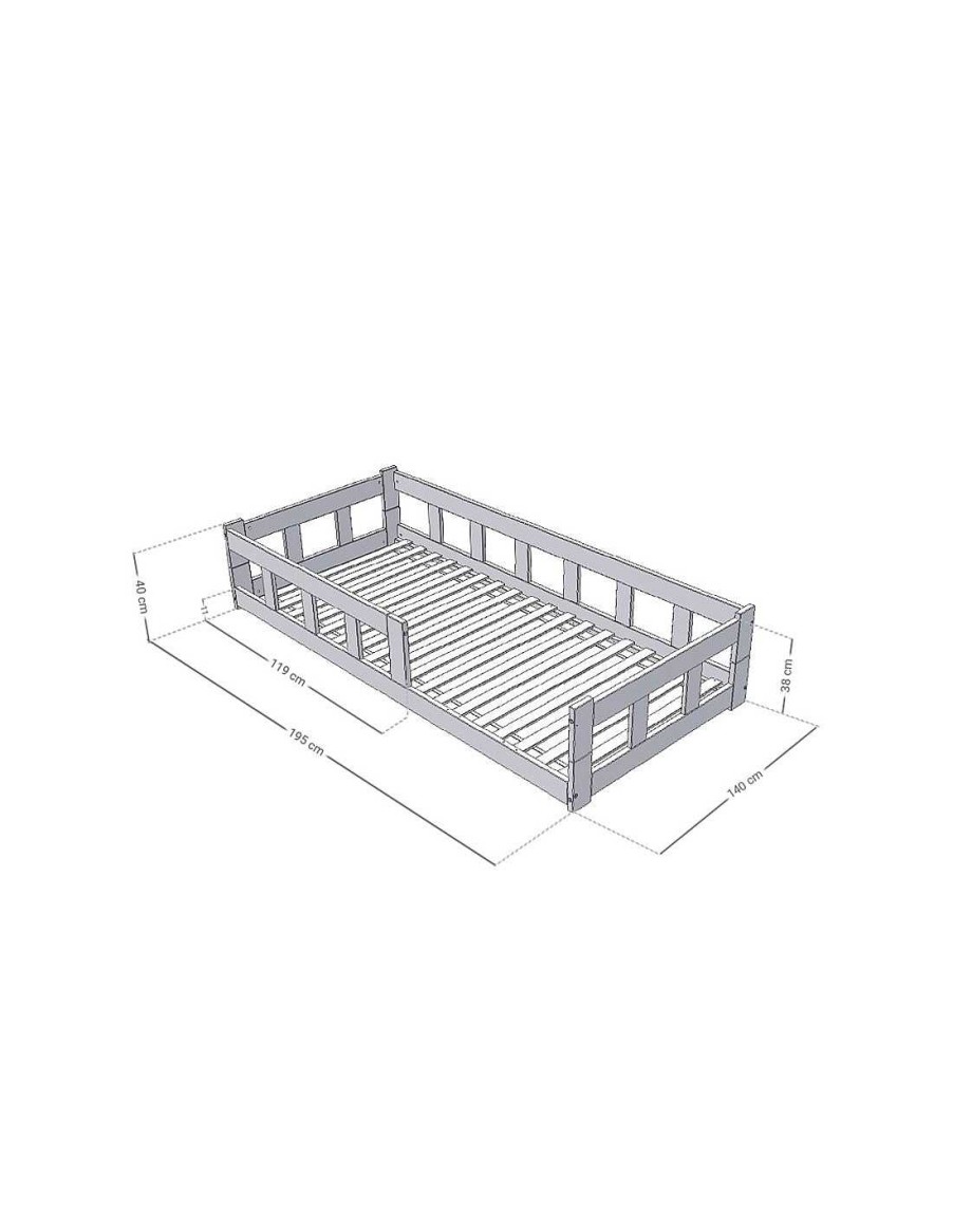 Mobiliario TukiToy | Cama Montessori Doble Barrera Safe