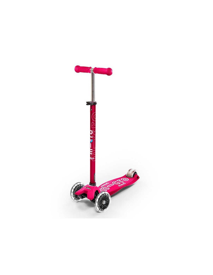 Juegos Y Juguetes TukiToy | Patinete Maxi Micro Deluxe Led Rosa