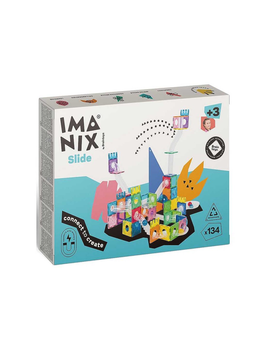 Juegos Y Juguetes Imanix de Braintoys Juegos Construcci N | Imanix Tobog N 134 Piezas - Braintoys