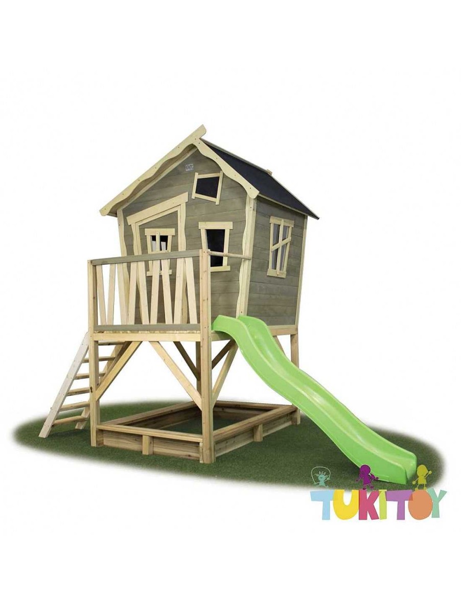 Juegos Aire Libre Exit Toys | Casa Madera Ni Os Exit Crooky 500