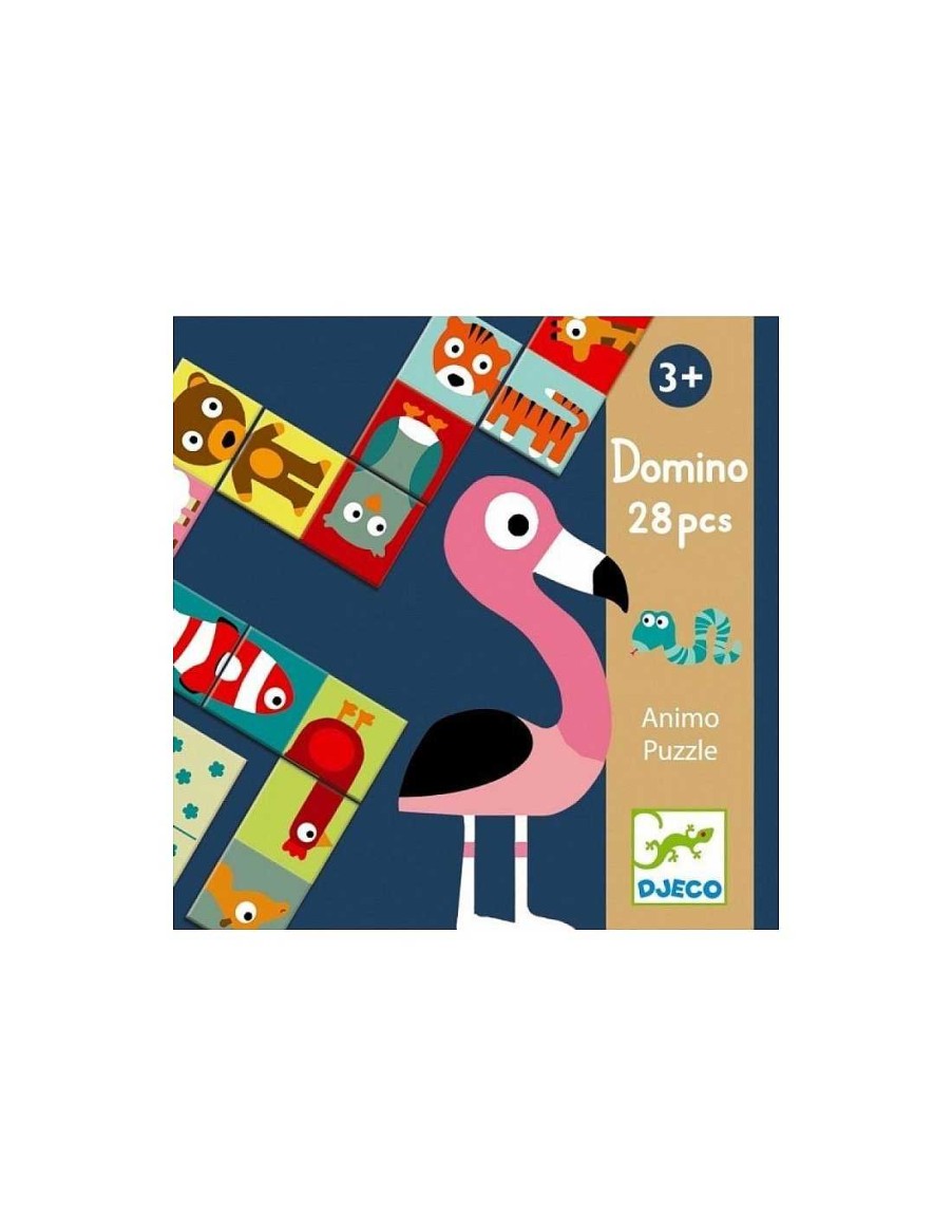 Juegos Y Juguetes Djeco Juegos En Familia | Educativos Domin Animo-Puzzle - Djeco