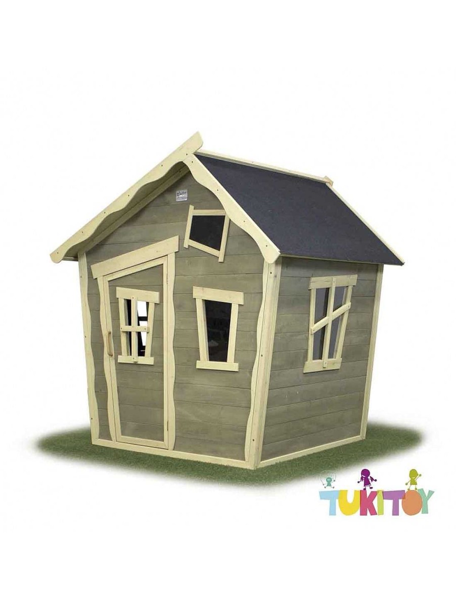 Juegos Aire Libre Exit Toys | Casa Madera Ni Os Exit Crooky 100