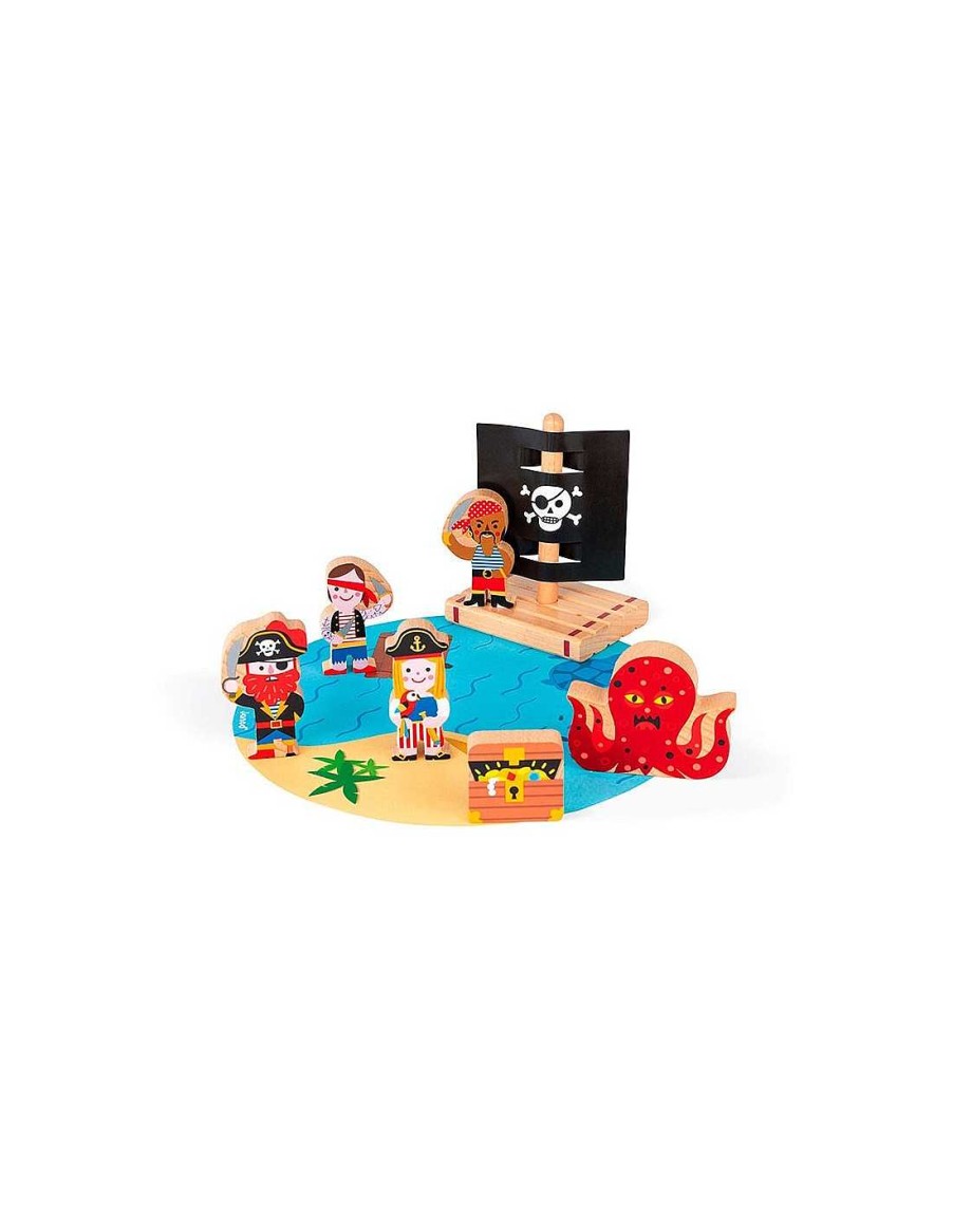 Juegos Y Juguetes Janod Figuras Y Mini Mundos | Mini Stoy Piratas Janod