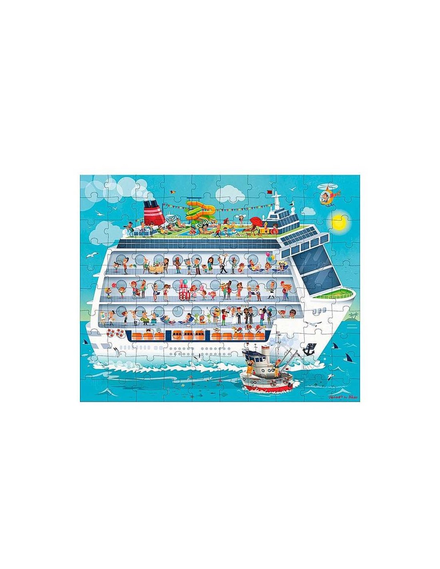 Juegos Y Juguetes Janod Puzzles | Malet N Redondo 2 Puzles Crucero De D A Y Noche - Janod