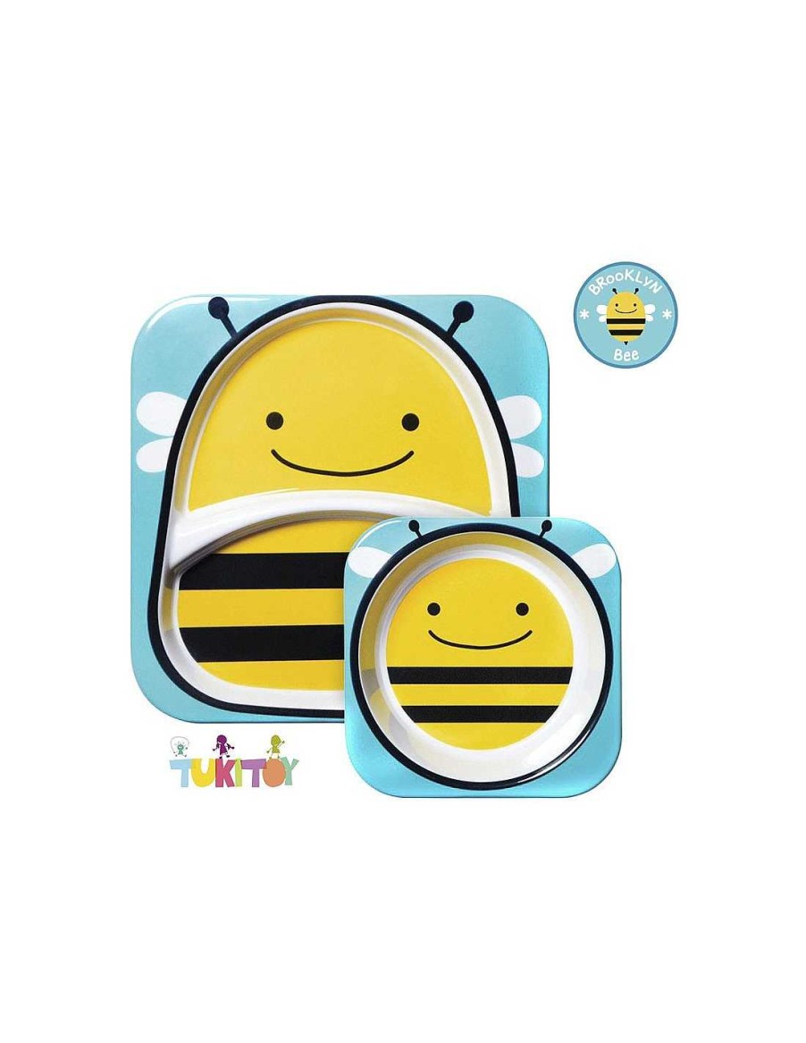 Para El Beb Skip-hop | Vajilla De Melamina Bee Skip Hop