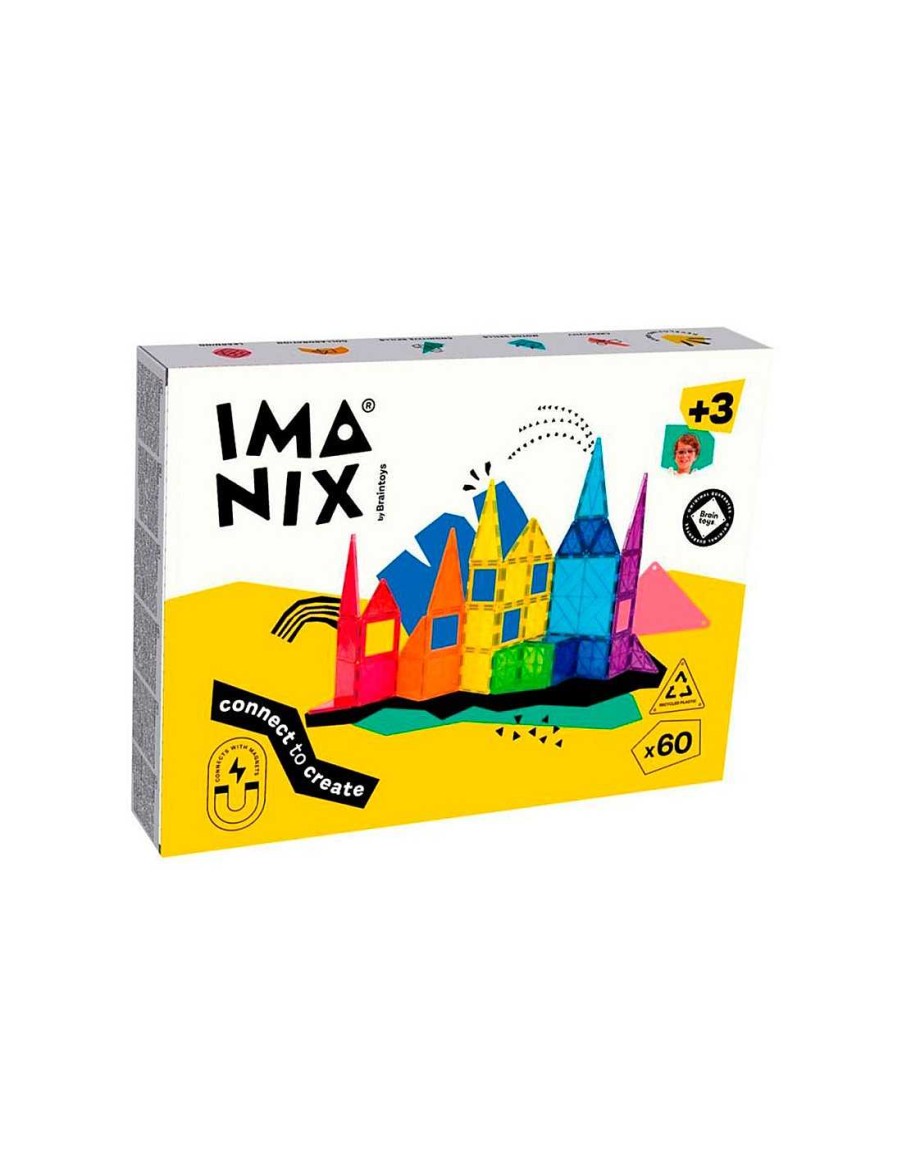 Juegos Y Juguetes Imanix de Braintoys Juegos Construcci N | Imanix 60 Piezas - Braintoys