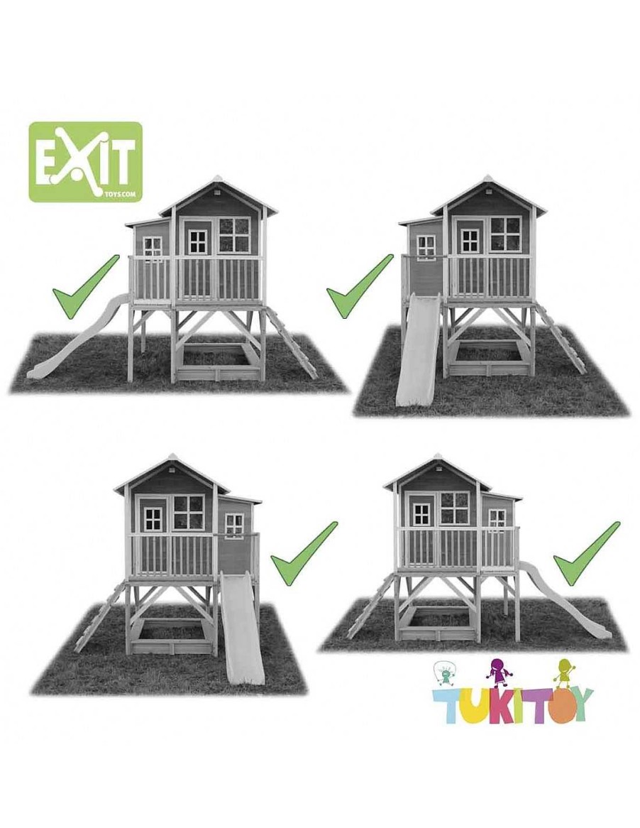 Juegos Aire Libre Exit Toys | Casita De Jard N Con Tobog N Y Arenero Exit Loft 550