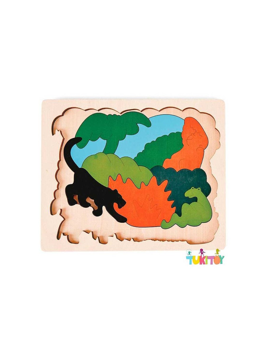 Juegos Y Juguetes Hape Puzzles | Puzle Encajable Y Apilable Animales Asia - Hape