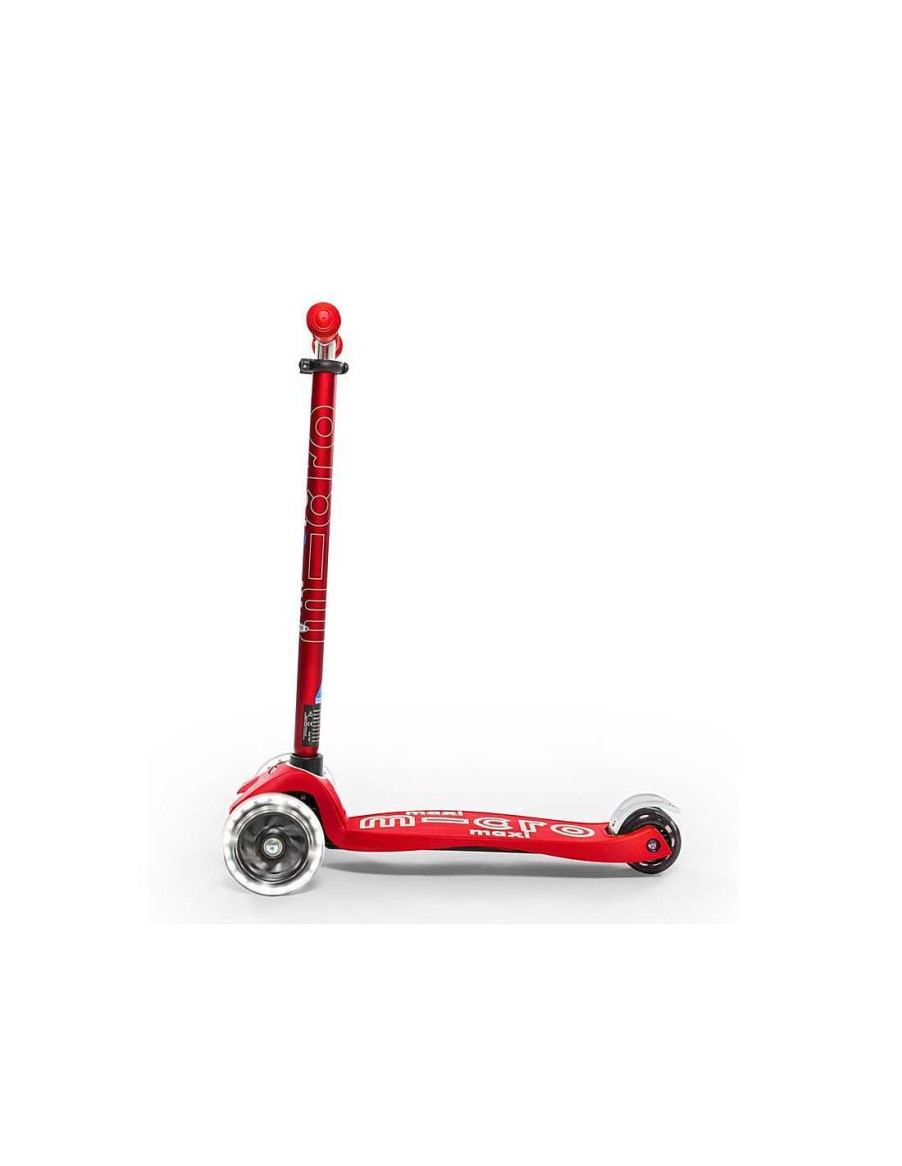 Juegos Y Juguetes TukiToy | Patinete Maxi Micro Deluxe Led Rojo