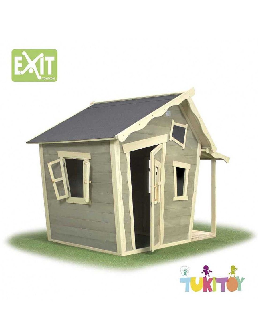 Juegos Aire Libre Exit Toys | Casa Madera Ni Os Exit Crooky 150