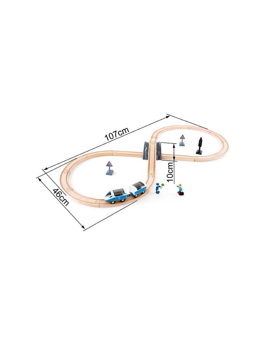 Juegos Y Juguetes Hape Pistas Y Trenes De Madera | Tren De Madera Hape: Tren De Pasajeros