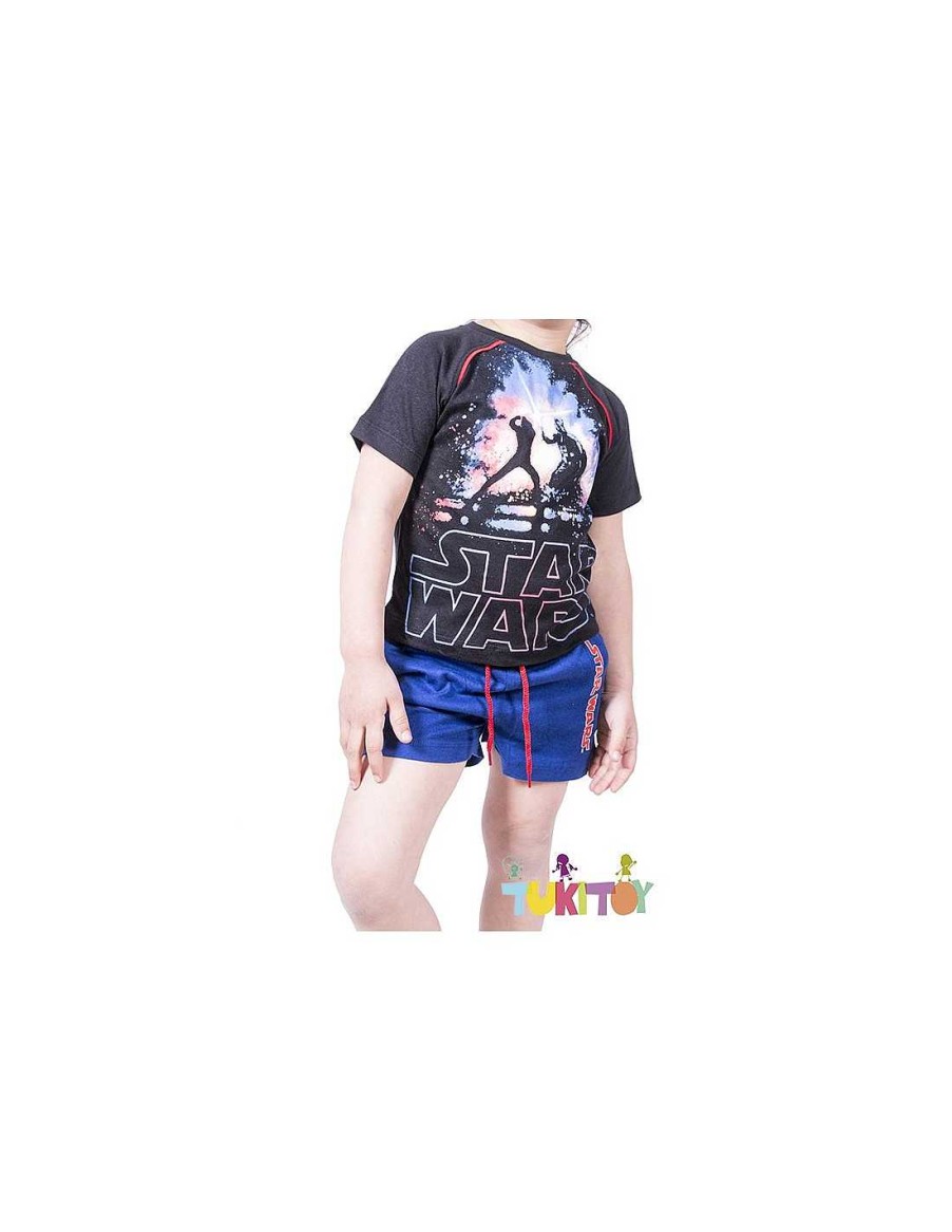 Para El Beb TukiToy | Pijama Verano Star Wars Negro