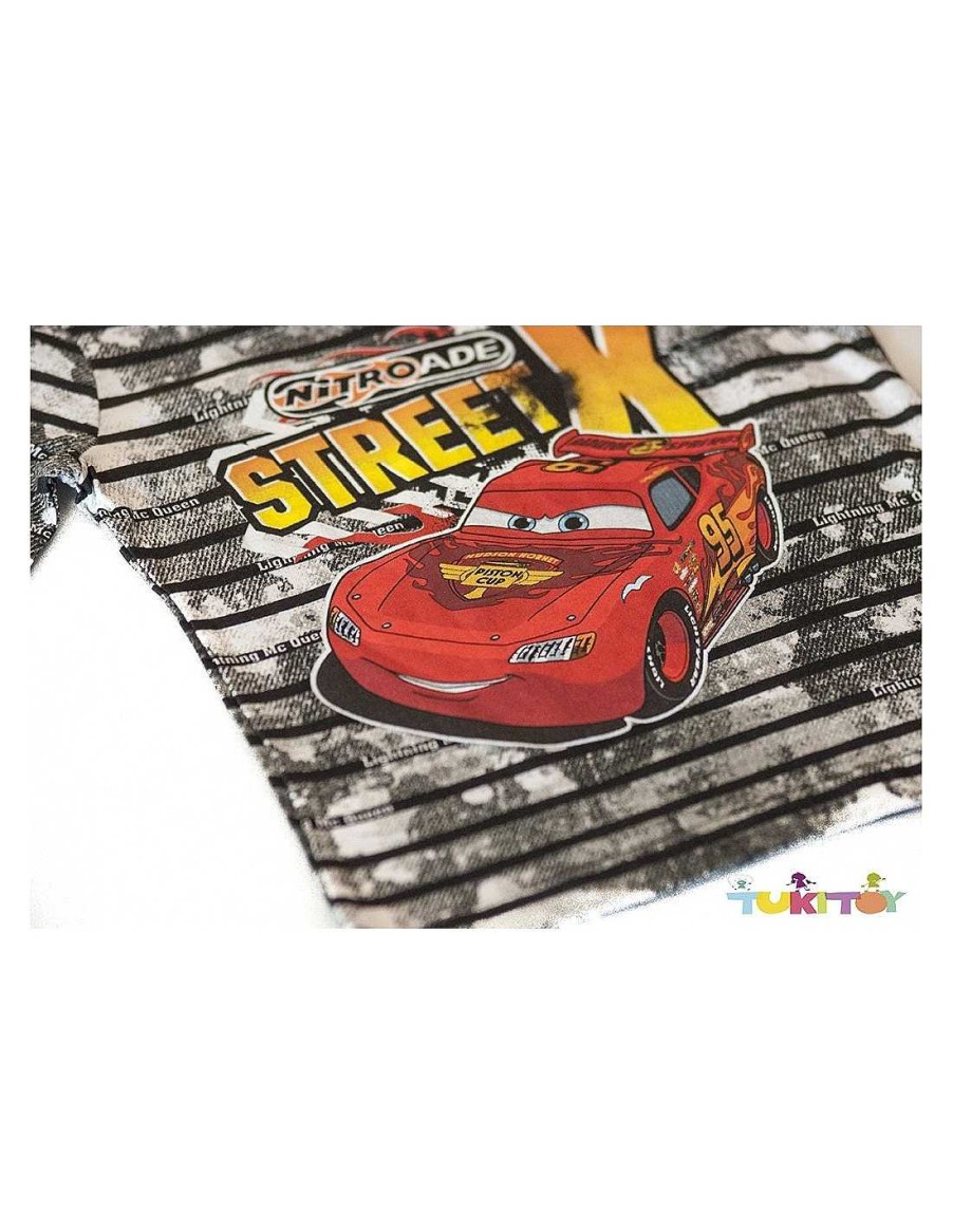 Para El Beb TukiToy | Camiseta Manga Larga Cars Rayas