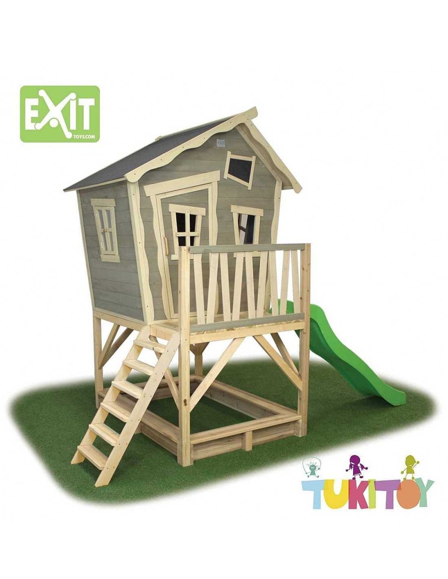 Juegos Aire Libre Exit Toys | Casa Madera Ni Os Exit Crooky 500