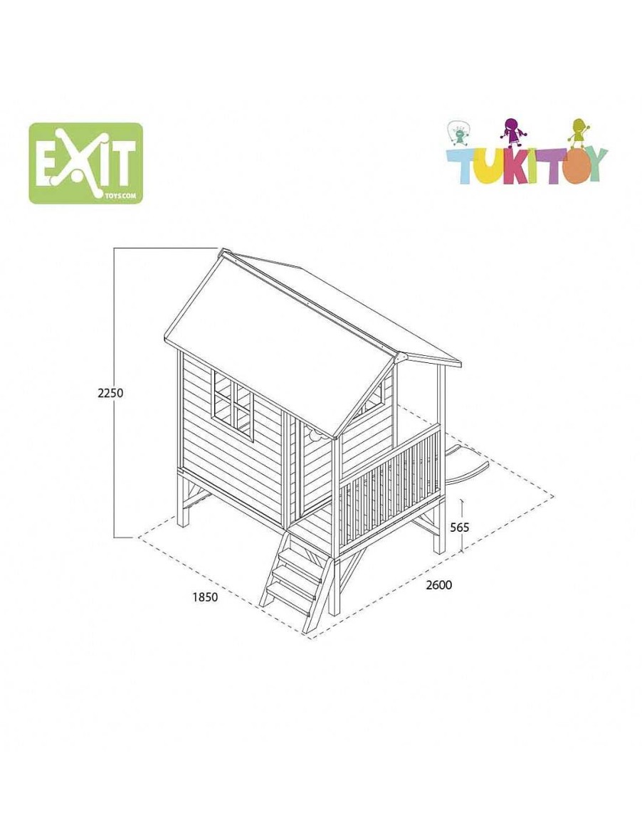 Juegos Aire Libre Exit Toys | Casa De Juguete Con Tobog N Exit Loft 300