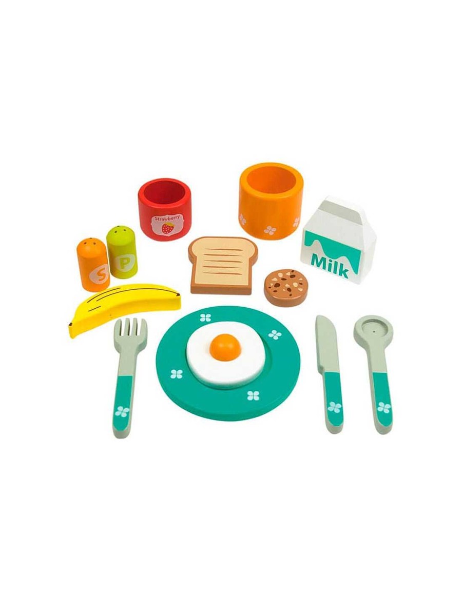 Juegos Y Juguetes Andreu Toys Accesorios Cocinitas | Set De Juegos Desayuno En Bandeja Andreu Toys