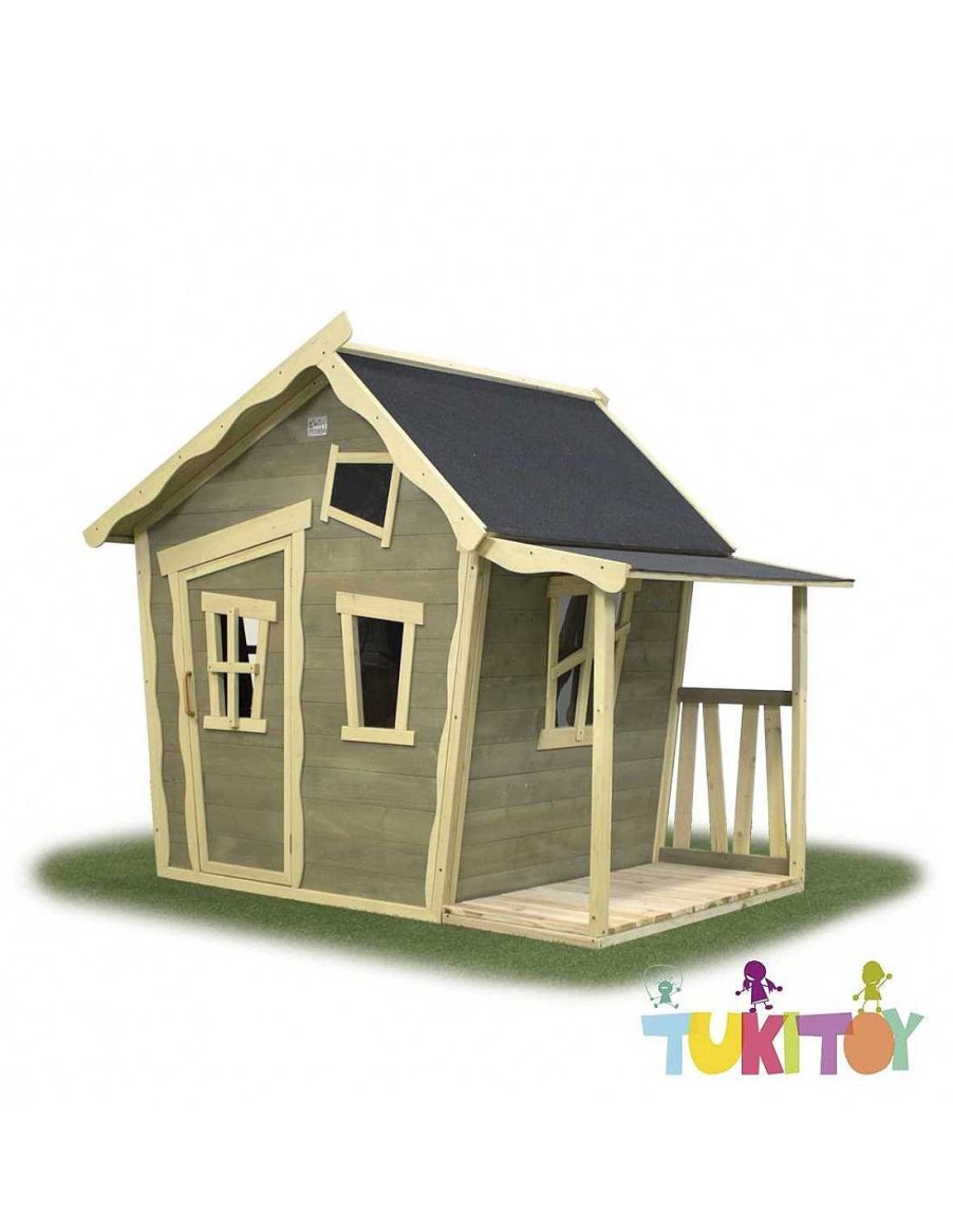 Juegos Aire Libre Exit Toys | Casa Madera Ni Os Exit Crooky 150