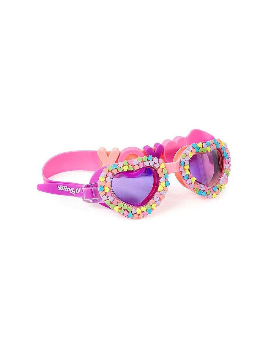 Juegos Y Juguetes Bling2o | Gafas De Nataci N: Candy Heart Be Mine Pastel Heart Bling2O