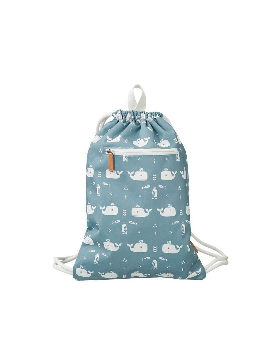 Especialidades Fresk Mochilas Infantiles | Mochila Saco Fresk Ballena Azul