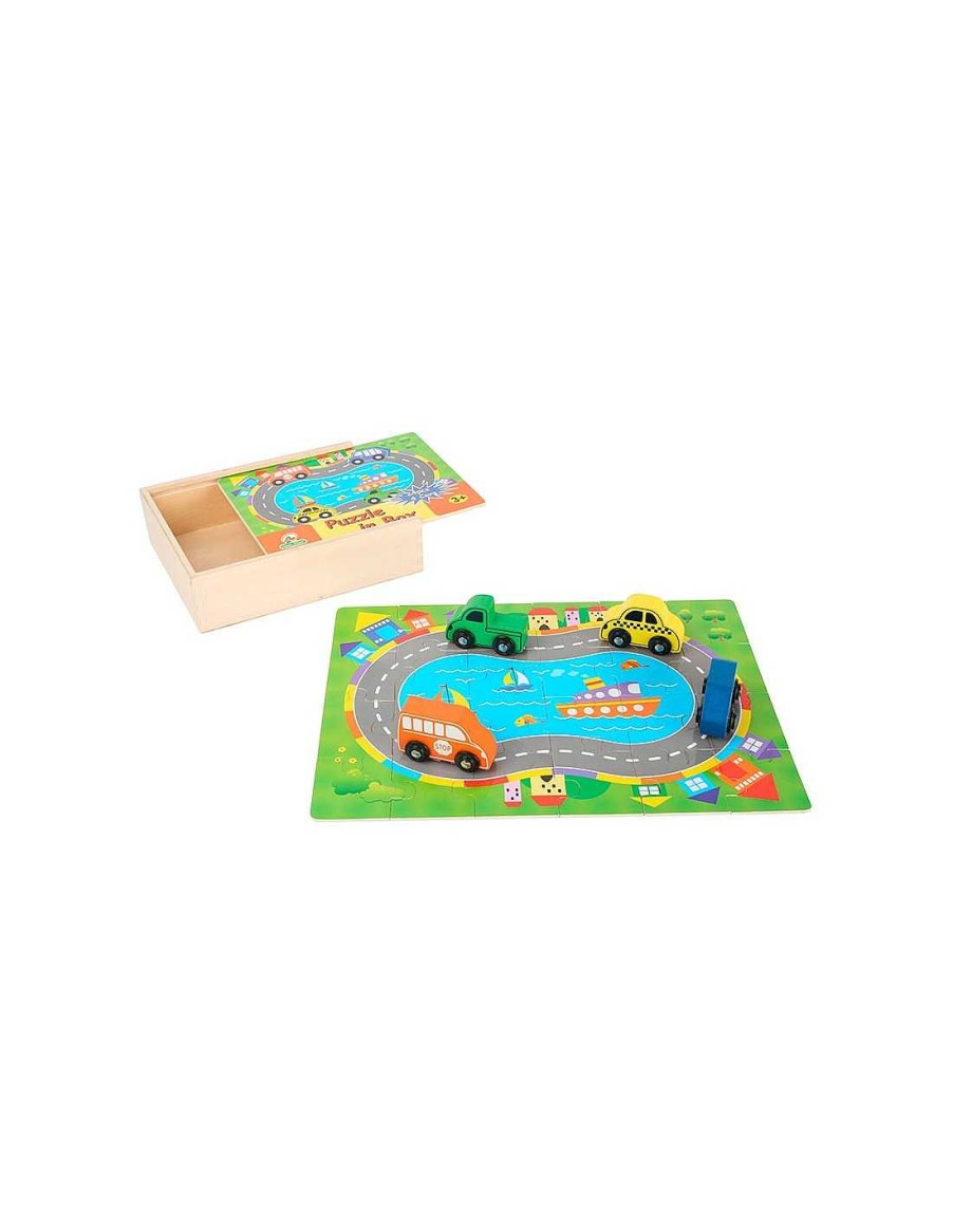 Juegos Y Juguetes Legler Puzzles | Caja De Puzle: El Tr Fico Legler