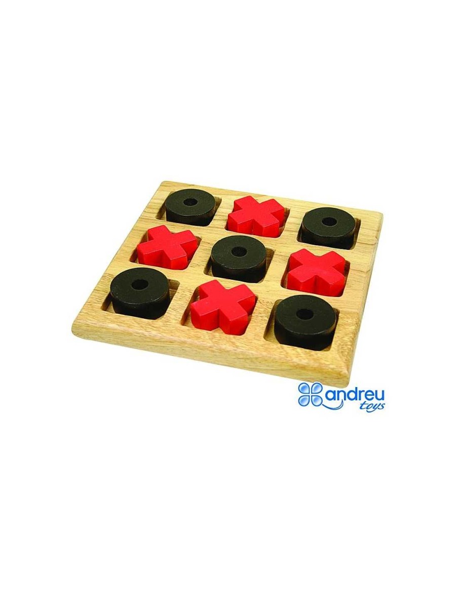 Juegos Y Juguetes Andreu Toys Juegos Matem Ticos | Juego Tres En Raya De Madera