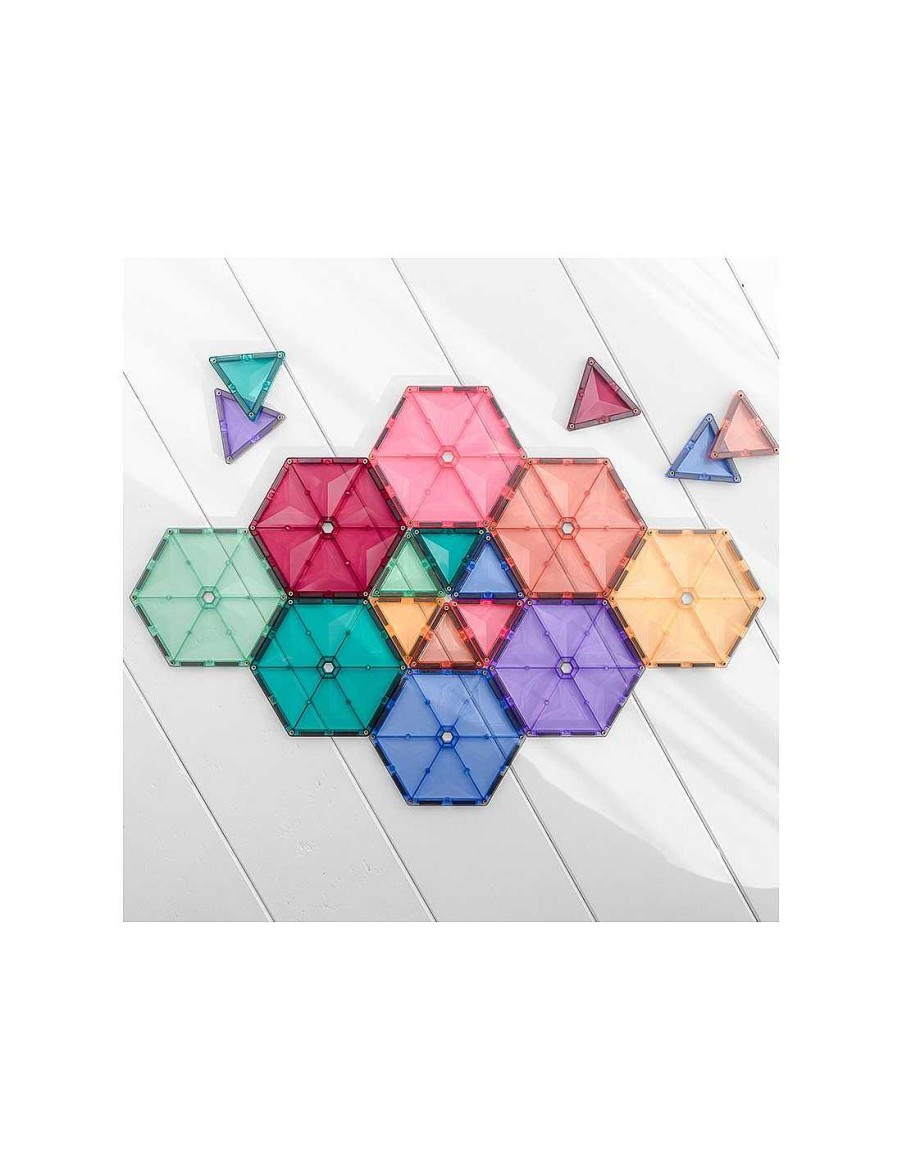 Juegos Y Juguetes Connetix Magnetic Tiles Juegos Construcci N | Connetix Pastel Geometric Pack 40 Piezas