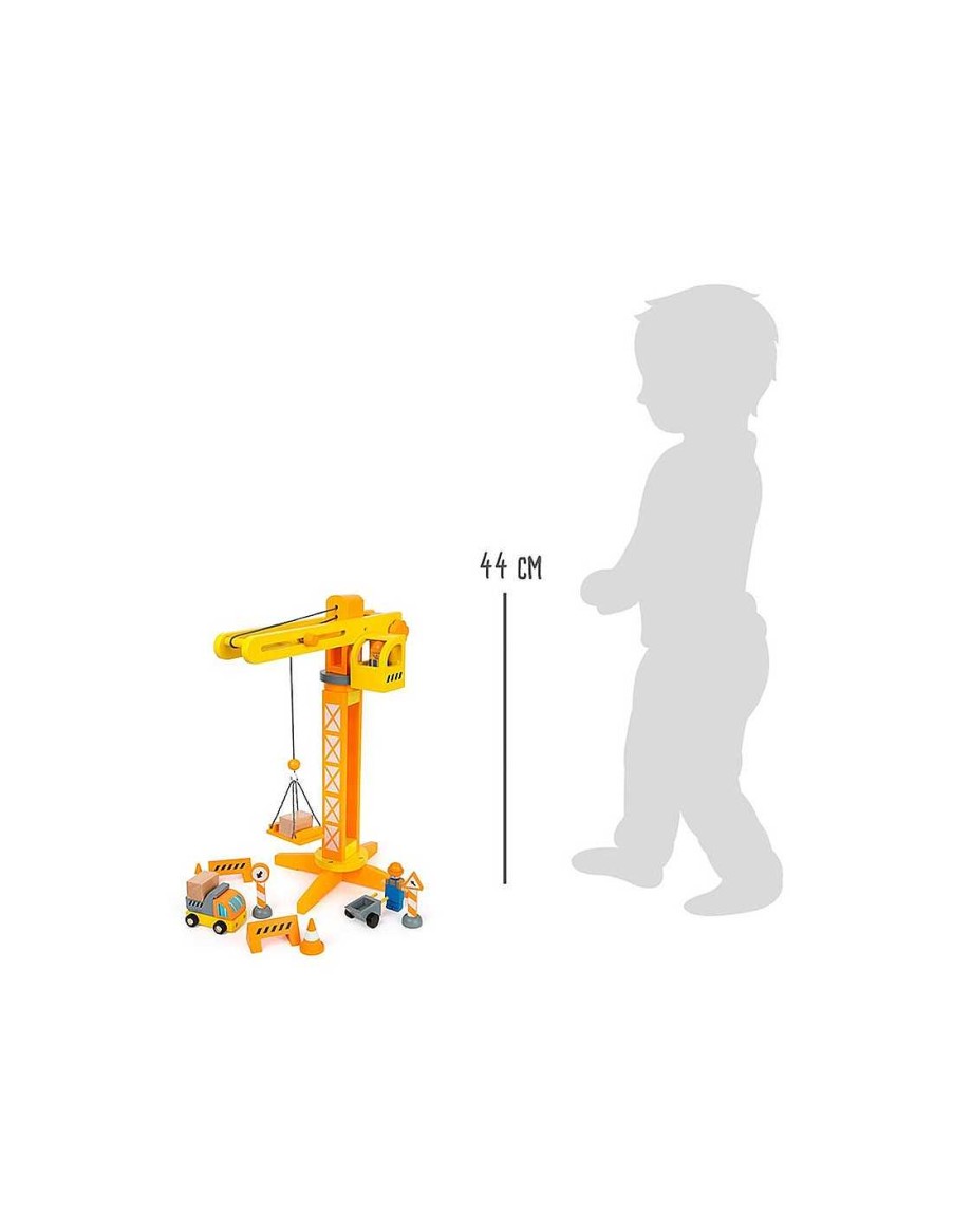 Juegos Y Juguetes Legler Juguetes De Profesiones | Gr A De Madera Con Accesorios De Construcci N Legler