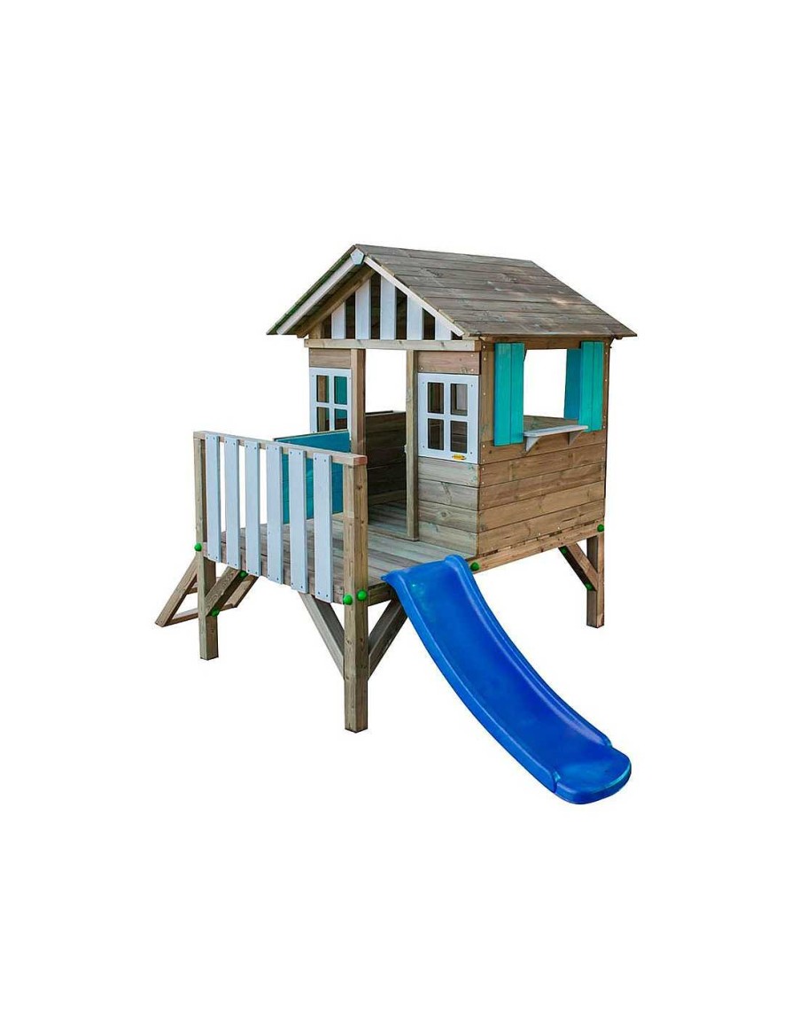 Juegos Aire Libre Masgames | Casita Infantil Elevada Masgames Lollipop Azul