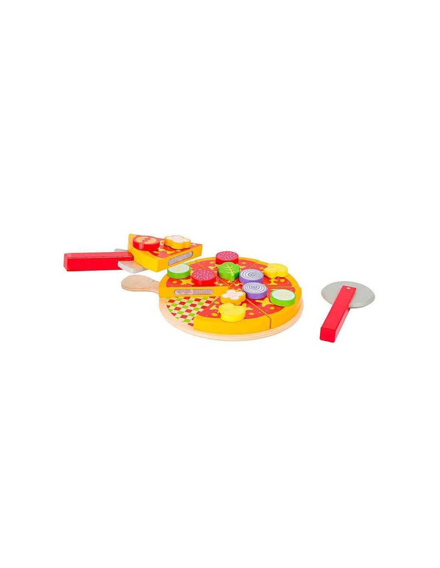 Juegos Y Juguetes Legler Accesorios Cocinitas | Set Pizza Para Cortar De Juguete