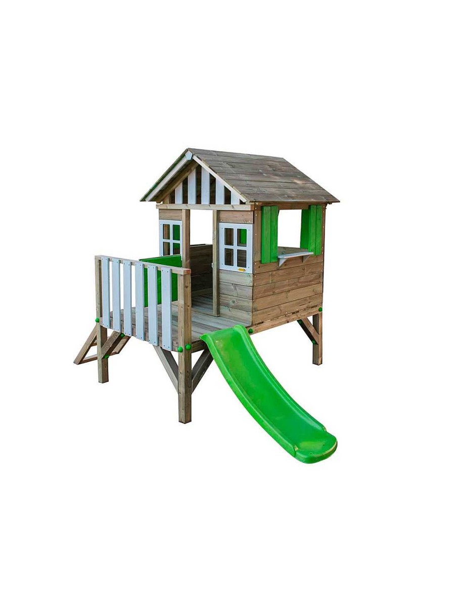 Juegos Aire Libre Masgames | Casita Infantil Elevada Masgames Lollipop Verde