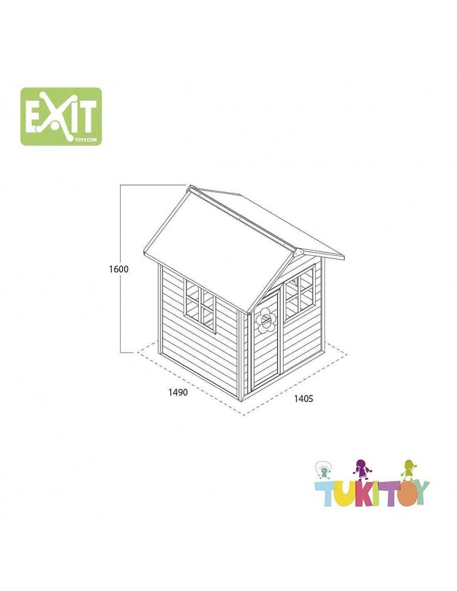 Juegos Aire Libre Exit Toys | Casita Infantil Jard N Exit Loft 100