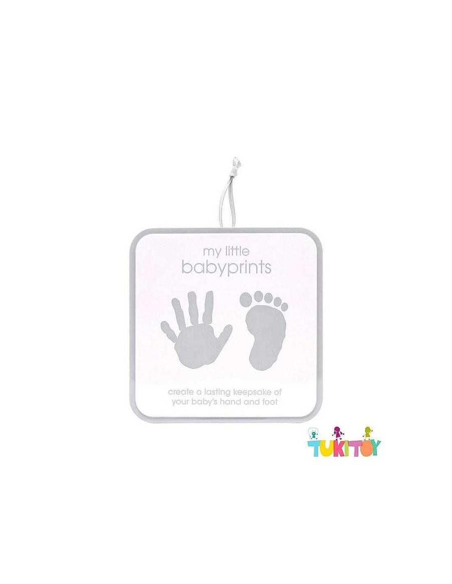 Para El Beb TukiToy | Lata Cuadrada Gris Babyprints - Pearhead