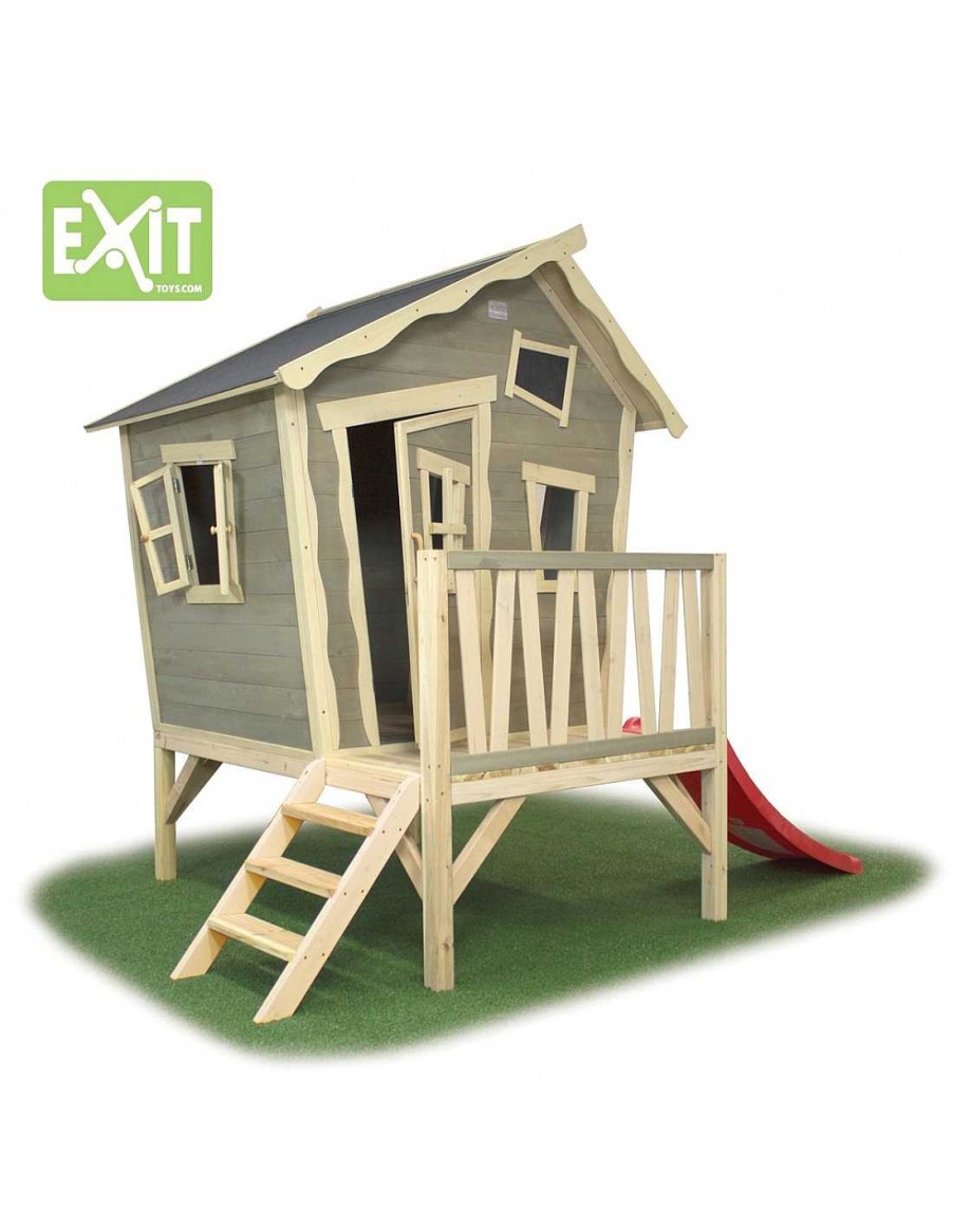 Juegos Aire Libre Exit Toys | Casa Madera Ni Os Exit Crooky 300