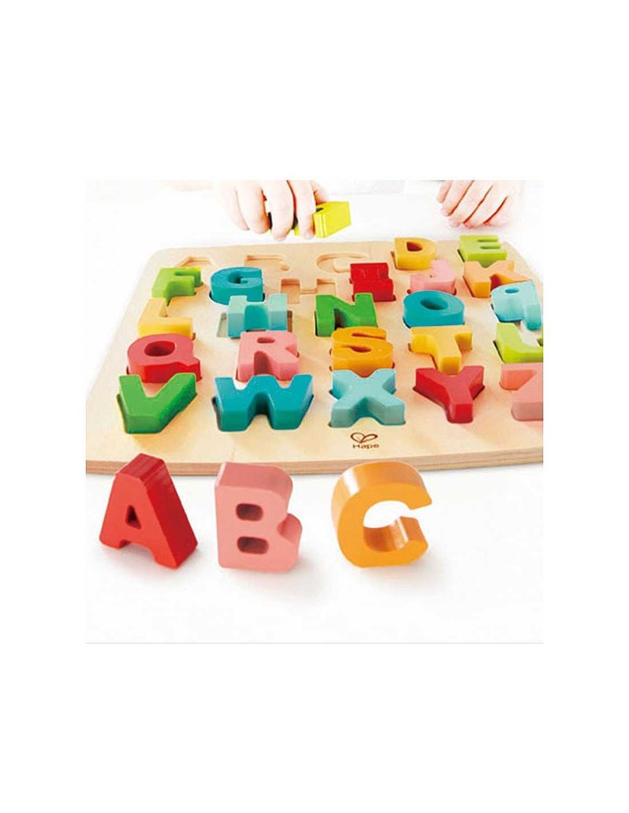 Juegos Y Juguetes Hape Puzzles | Puzle Encajable Alfabeto May Sculas Hape