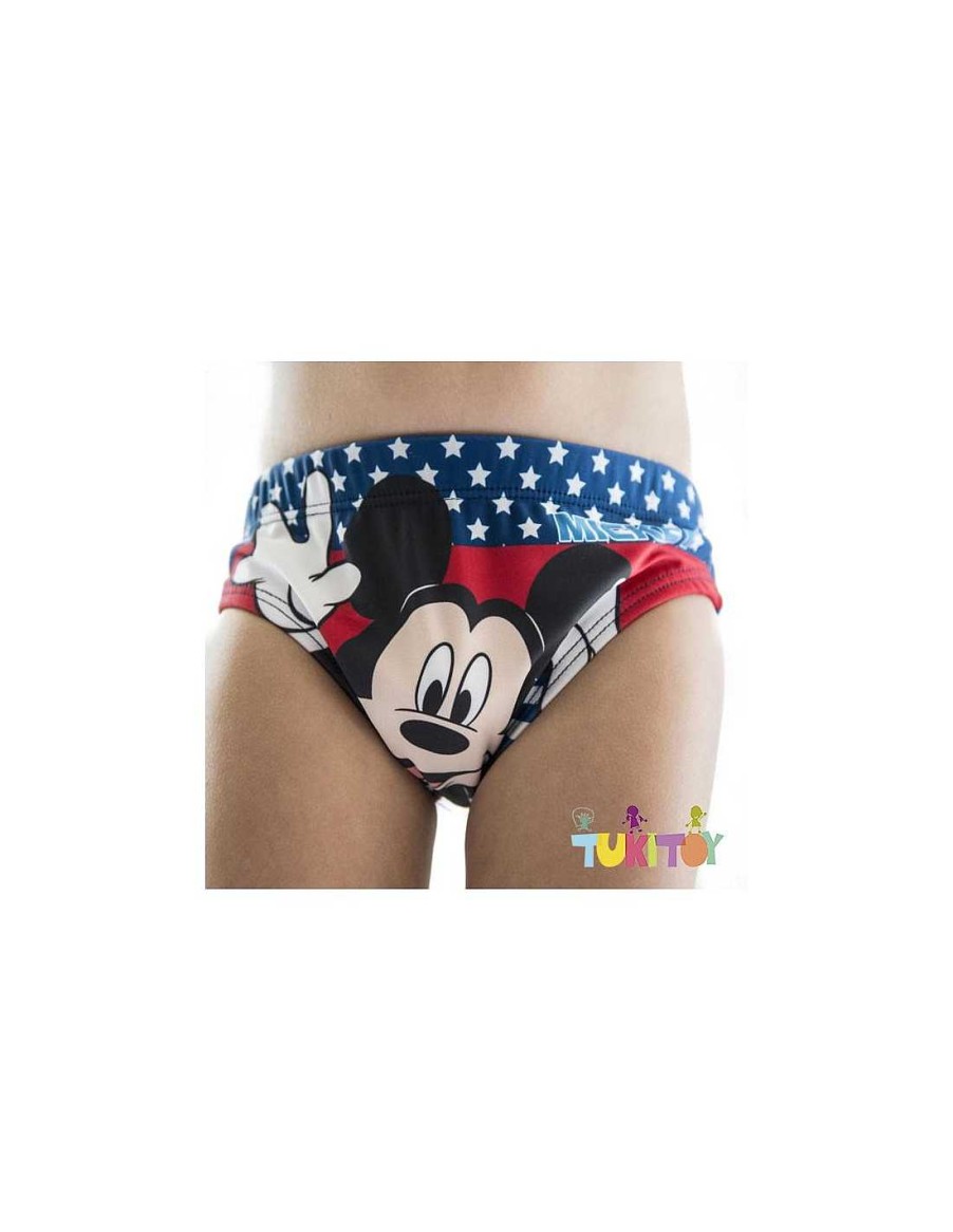 Para El Beb TukiToy | Ba Ador Mickey Mouse Azul Marino