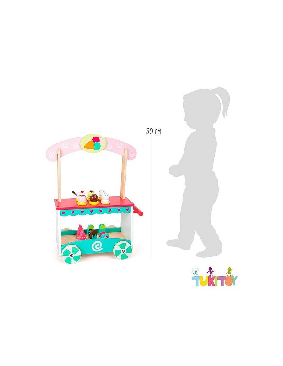 Juegos Y Juguetes Legler Accesorios Cocinitas | Carrito De Helado Legler