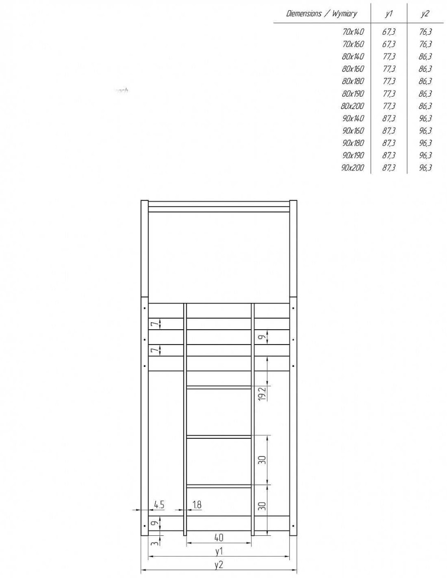 Mobiliario TukiToy | Litera Casita Del Bosque Con Escalera Lateral