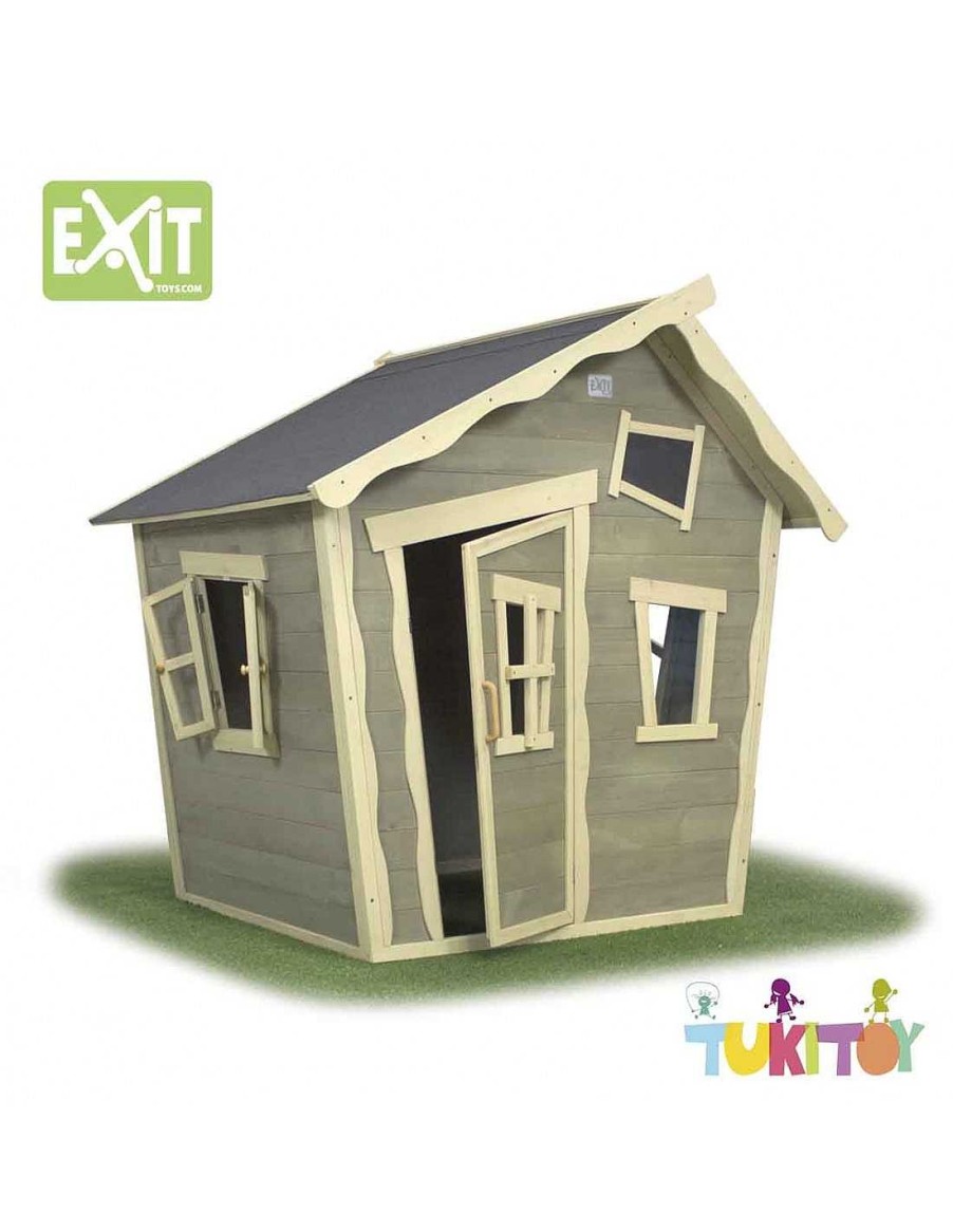 Juegos Aire Libre Exit Toys | Casa Madera Ni Os Exit Crooky 100