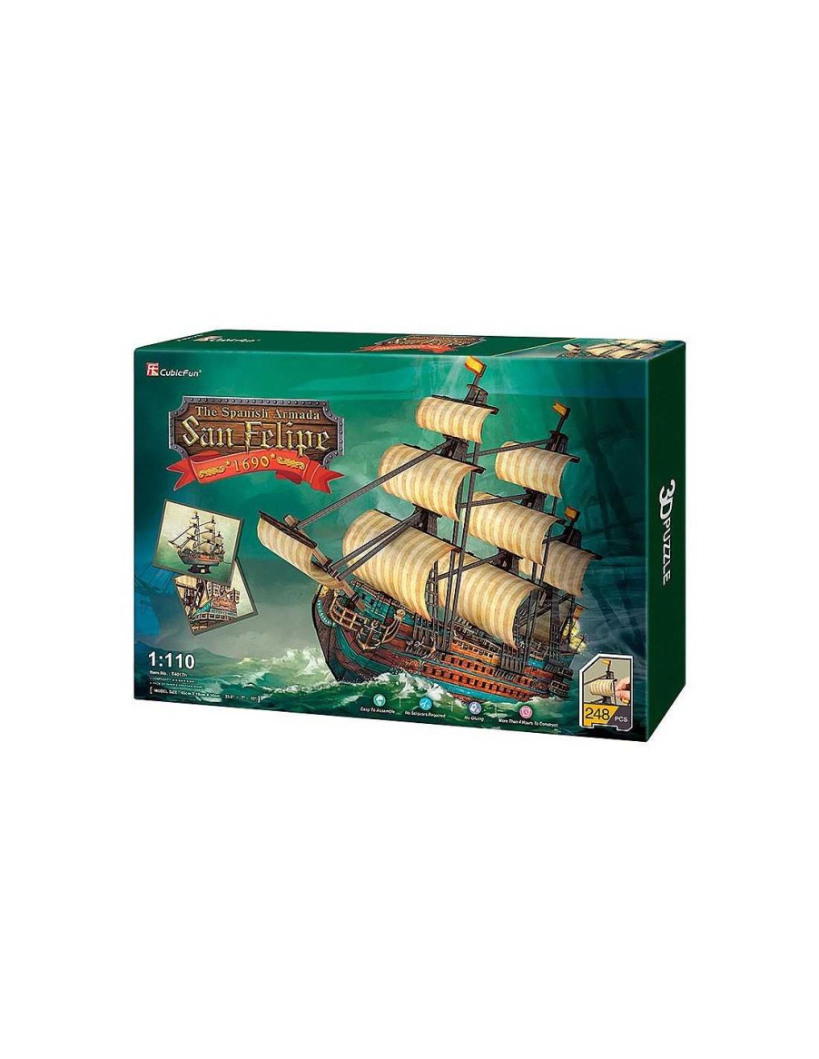 Juegos Y Juguetes TukiToy Puzzles | Puzzle 3D: Barco San Felipe