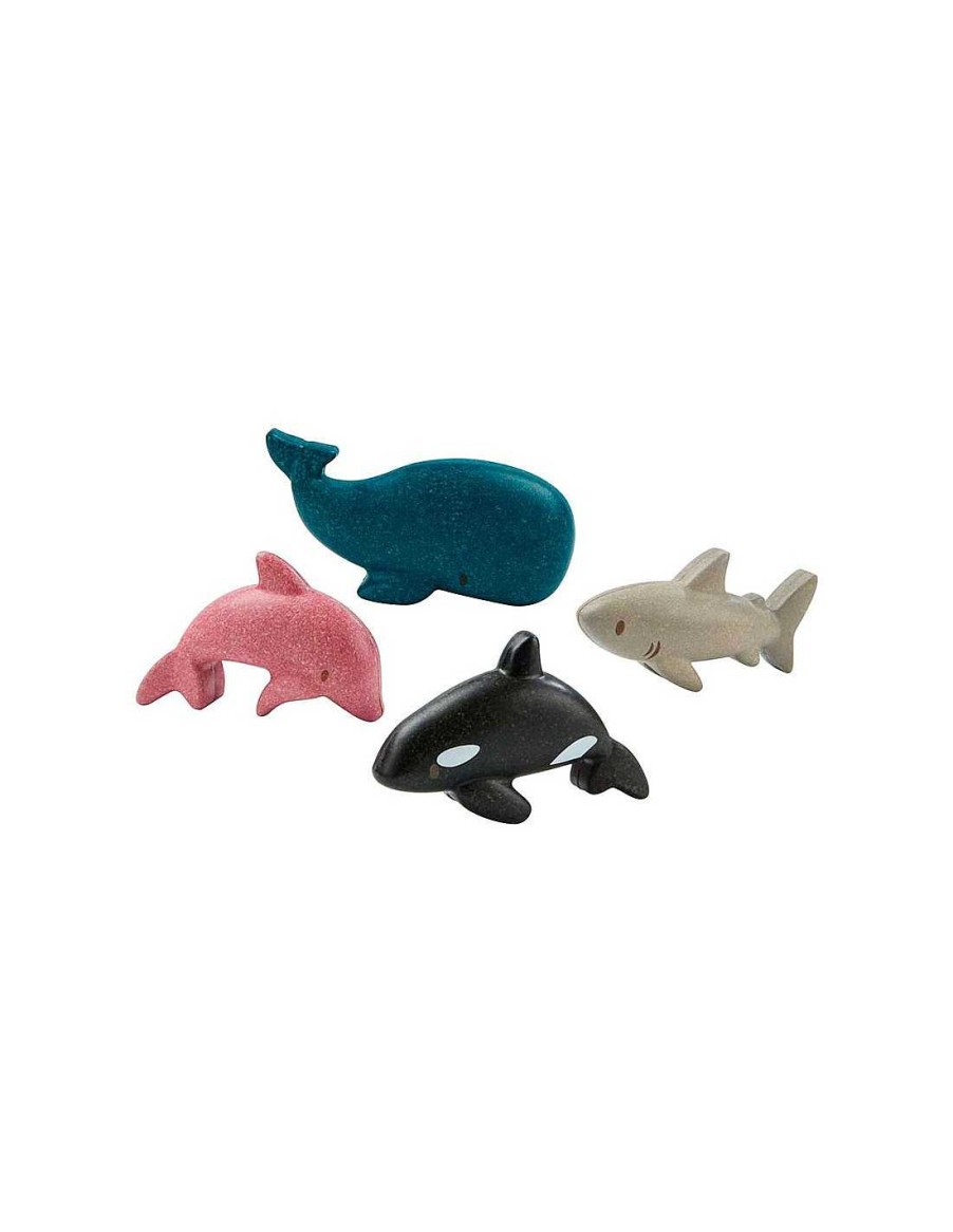 Juegos Y Juguetes PlanToys Veh Culos Y Animales | Set 4 Animales Marinos Plantoys