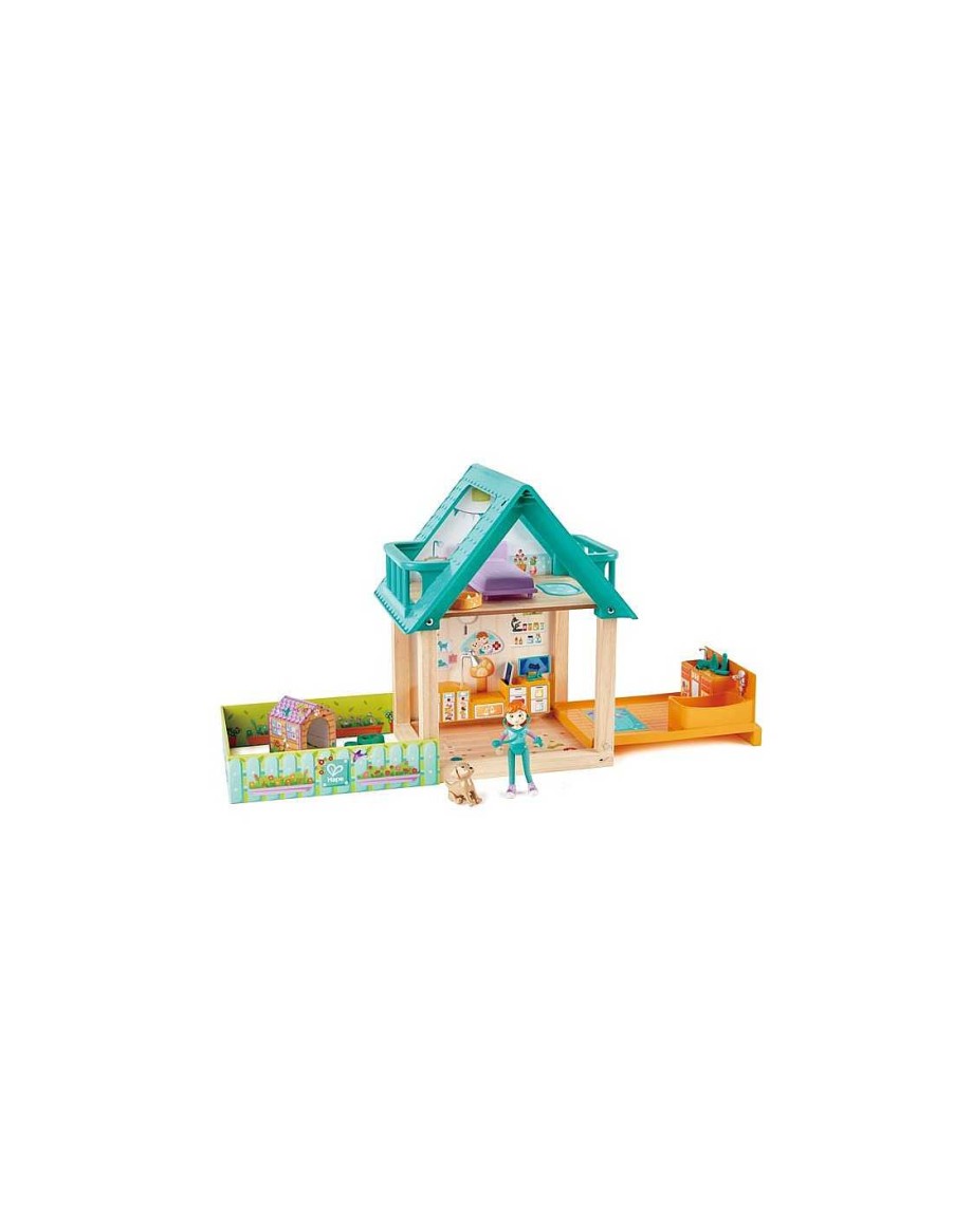 Juegos Y Juguetes Hape Casitas De Mu Ecas | Set Casita De Veterinario Hape