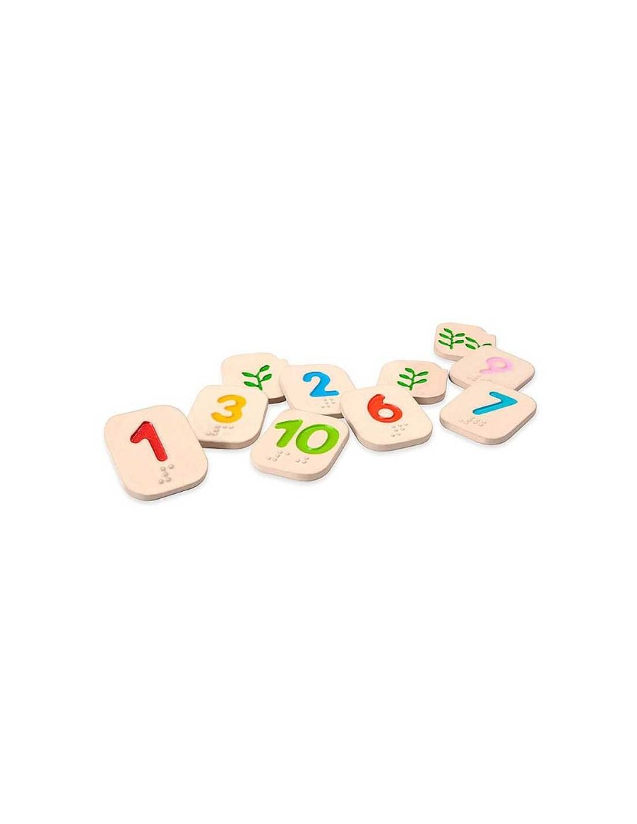 Juegos Y Juguetes PlanToys Juegos Matem Ticos | N Meros En Braille Del 1 Al 10 Plan Toys